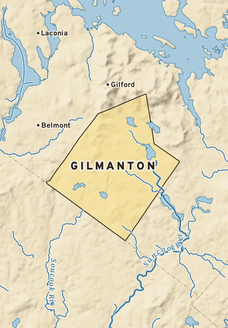 Atlas plate of Gilmanton, New Hampshire.