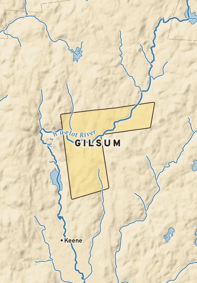 Atlas plate of Gilsum, New Hampshire.