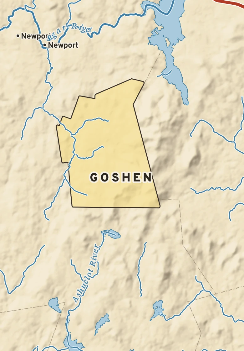 Atlas plate of Goshen, New Hampshire.