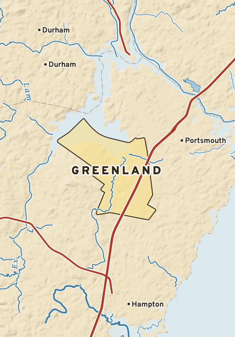 Atlas plate of Greenland, New Hampshire.