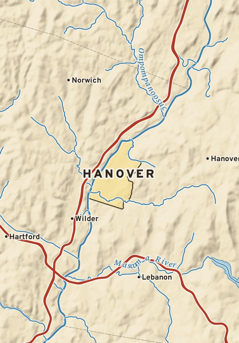 Atlas plate of Hanover, New Hampshire.