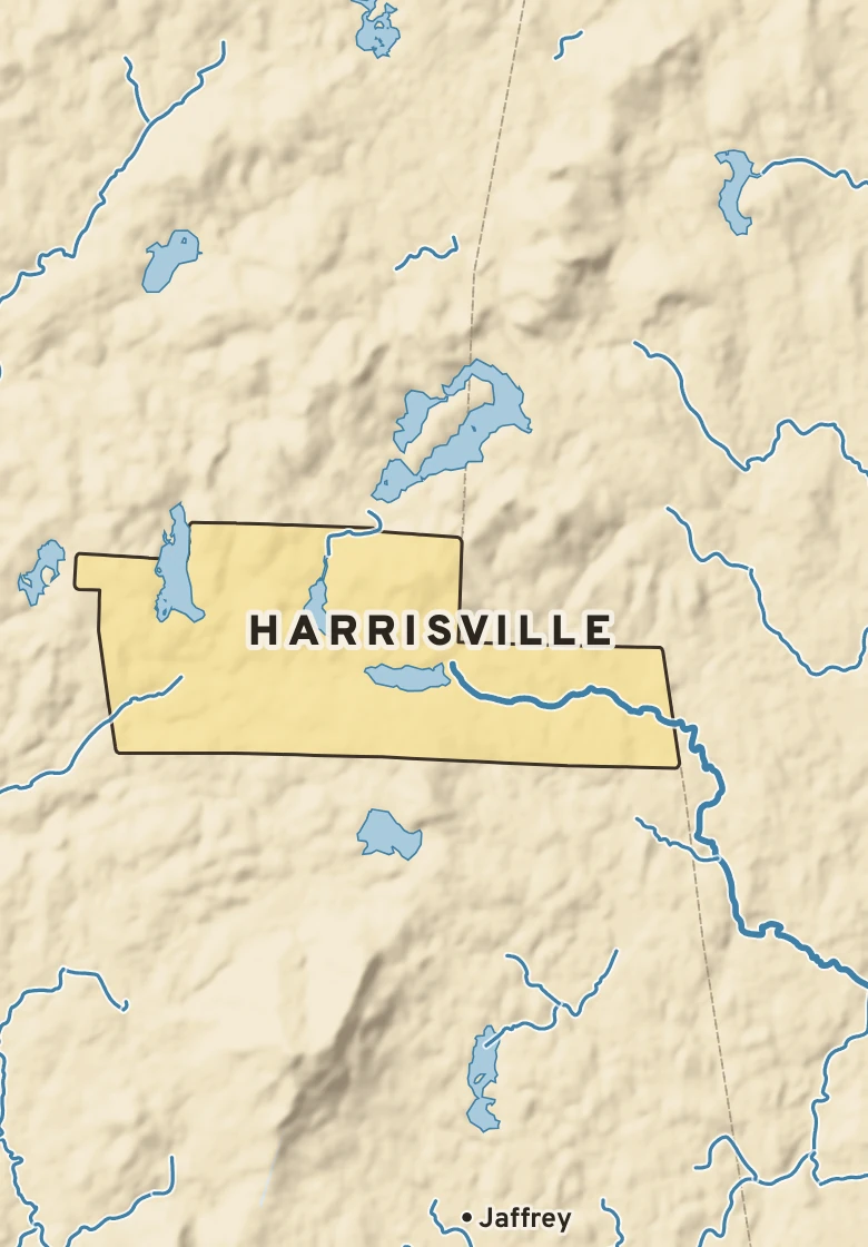 Atlas plate of Harrisville, New Hampshire.