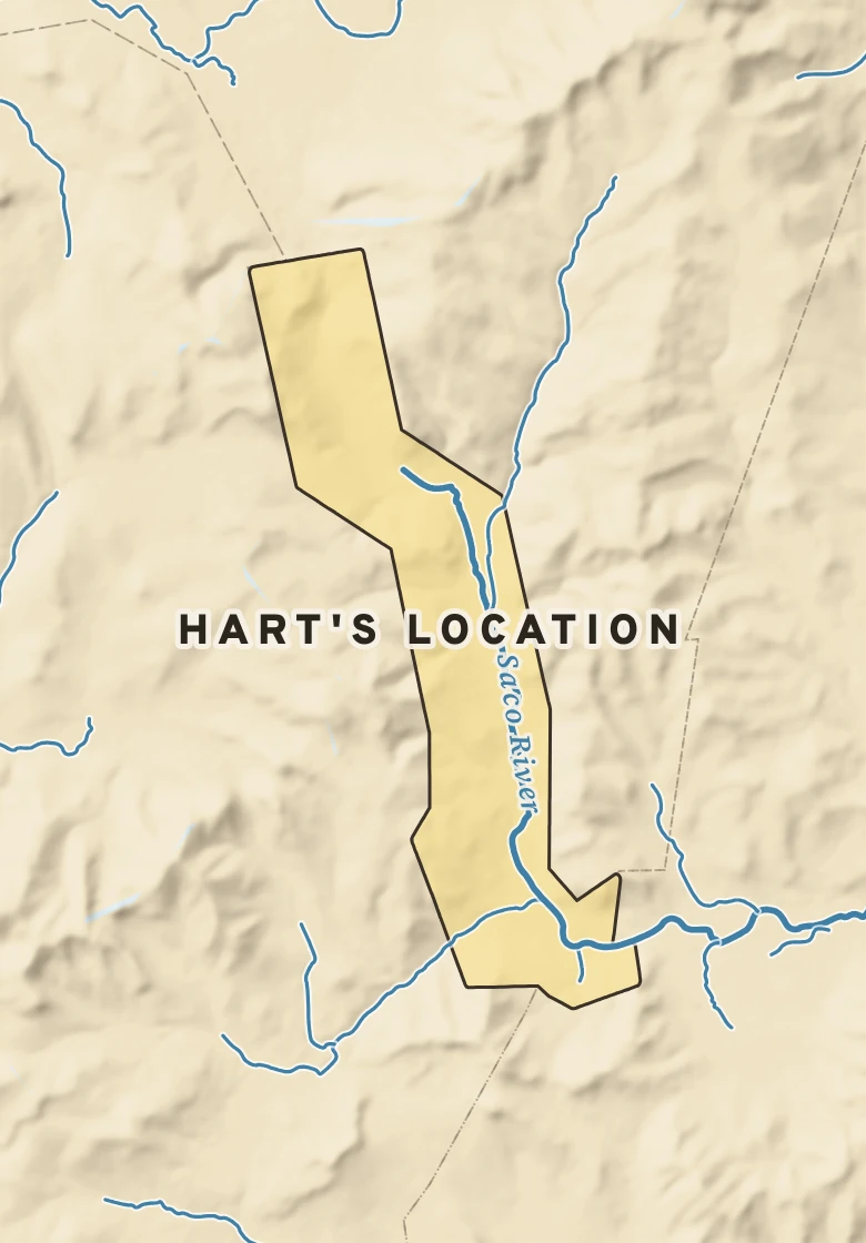 Atlas plate of Hart's Location, New Hampshire.