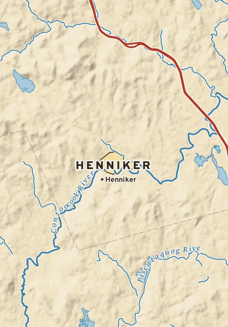 Atlas plate of Henniker, New Hampshire.