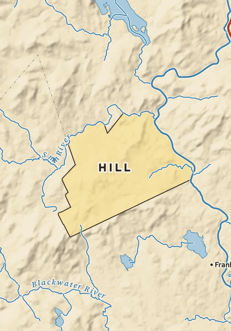 Atlas plate of Hill, New Hampshire.