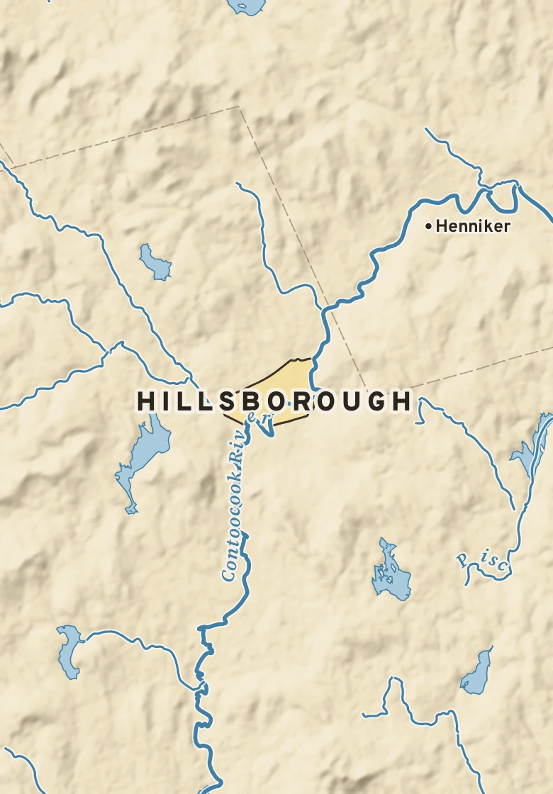 Atlas plate of Hillsborough, New Hampshire.