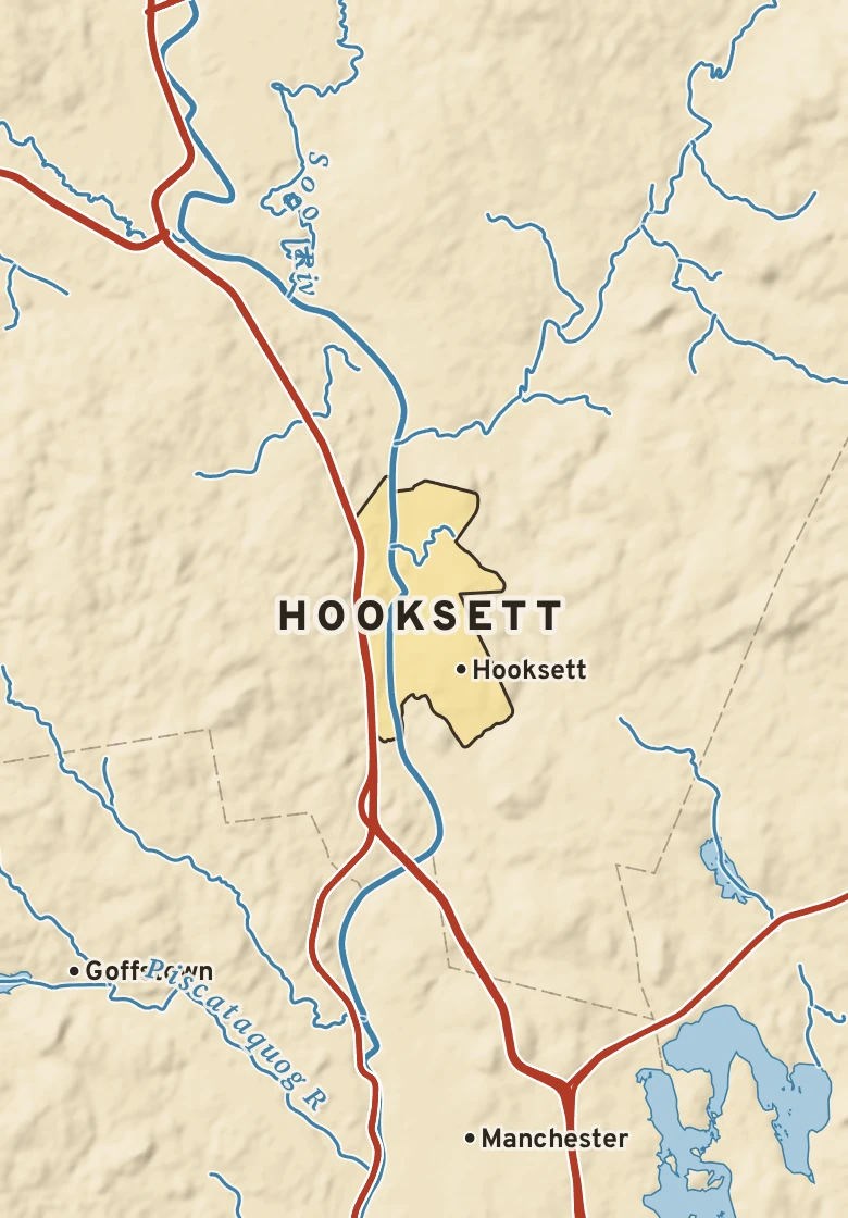 Atlas plate of Hooksett, New Hampshire.