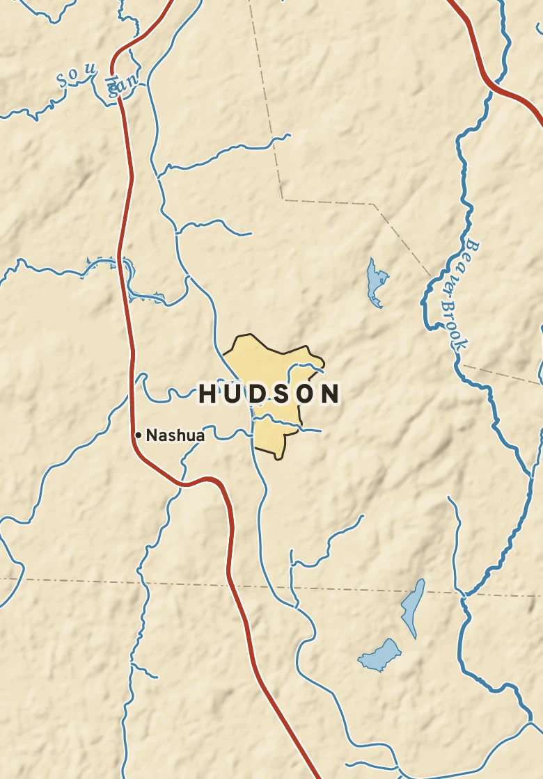 Atlas plate of Hudson, New Hampshire.