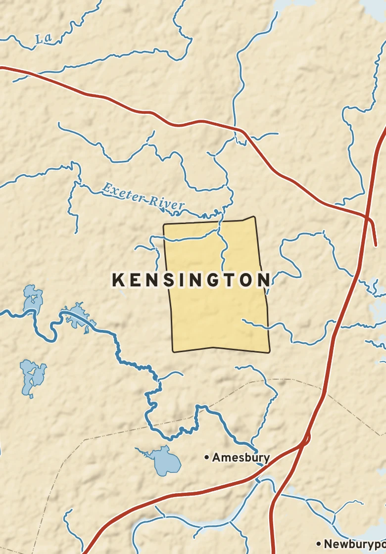 Atlas plate of Kensington, New Hampshire.