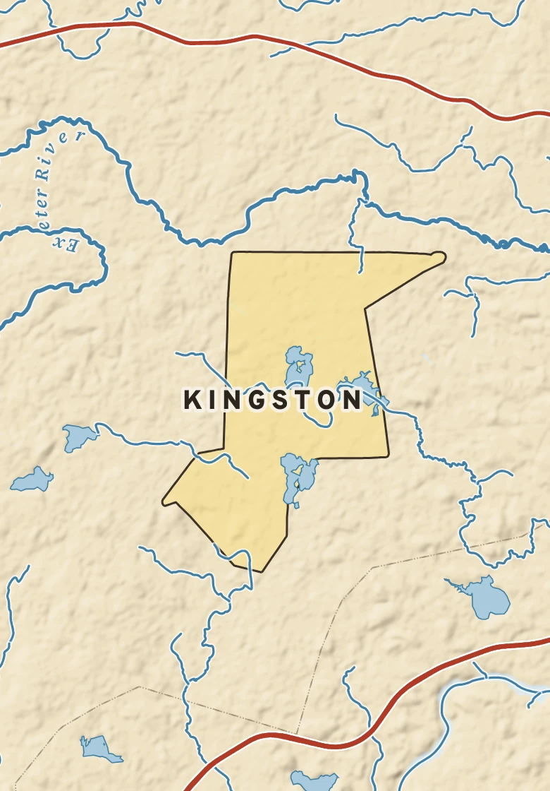 Atlas plate of Kingston, New Hampshire.