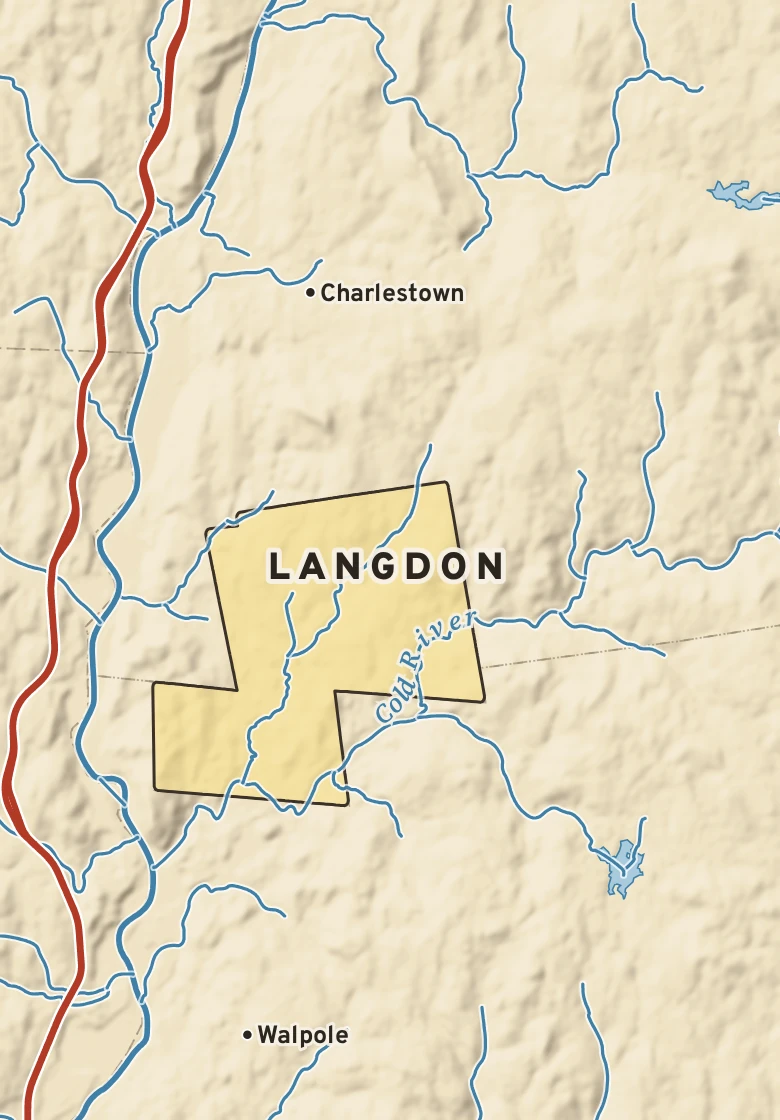Atlas plate of Langdon, New Hampshire.