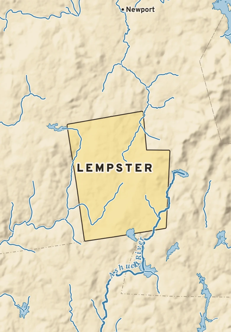 Atlas plate of Lempster, New Hampshire.