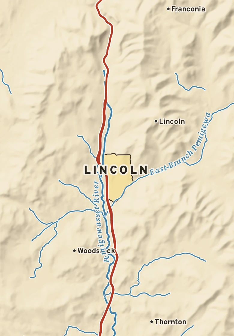 Atlas plate of Lincoln, New Hampshire.