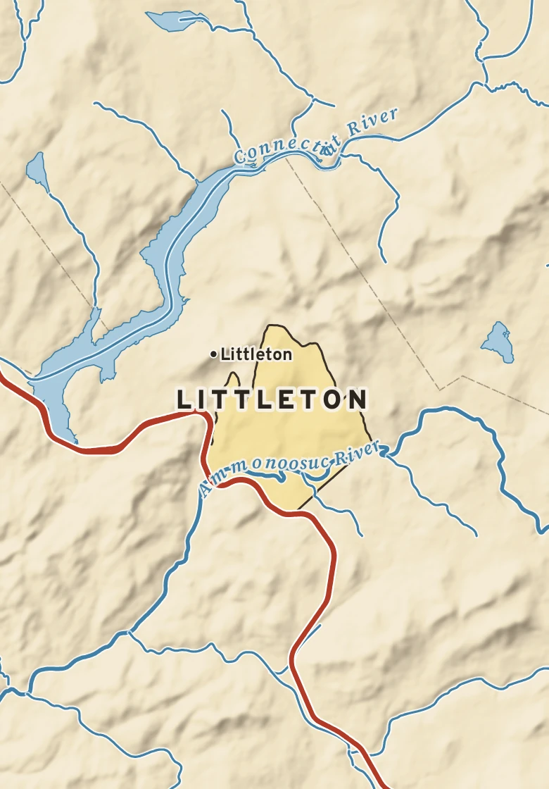 Atlas plate of Littleton, New Hampshire.
