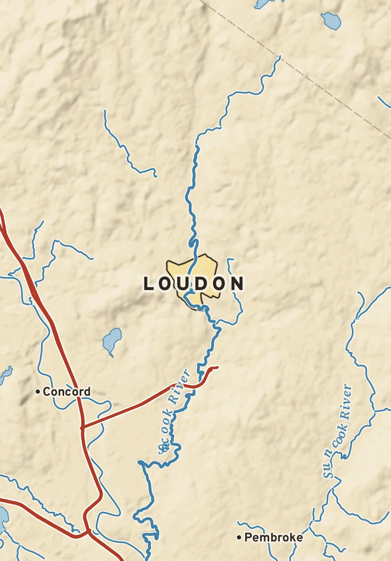 Atlas plate of Loudon, New Hampshire.
