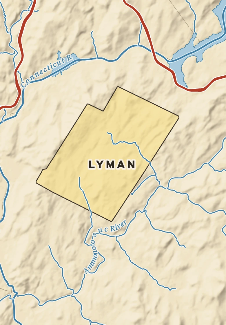Atlas plate of Lyman, New Hampshire.