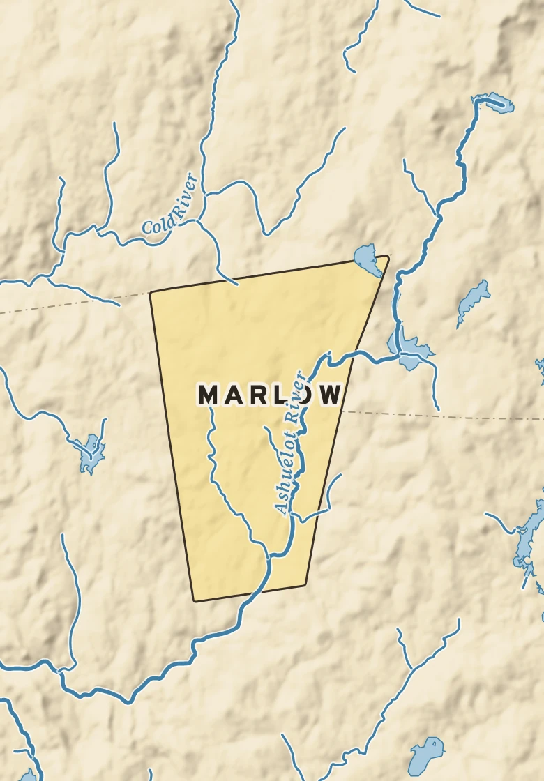 Atlas plate of Marlow, New Hampshire.