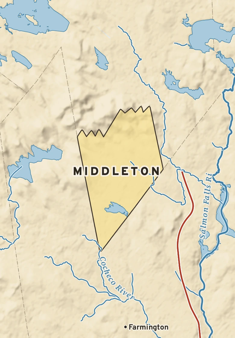Atlas plate of Middleton, New Hampshire.