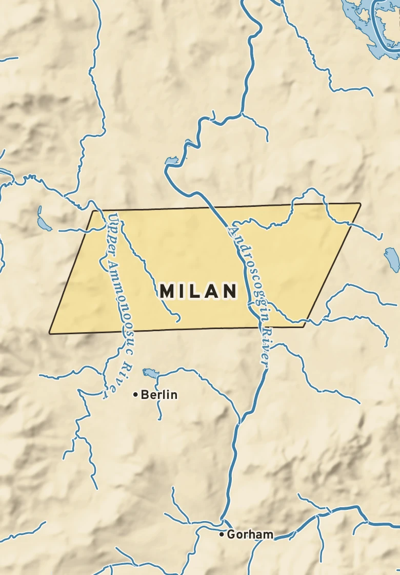 Atlas plate of Milan, New Hampshire.