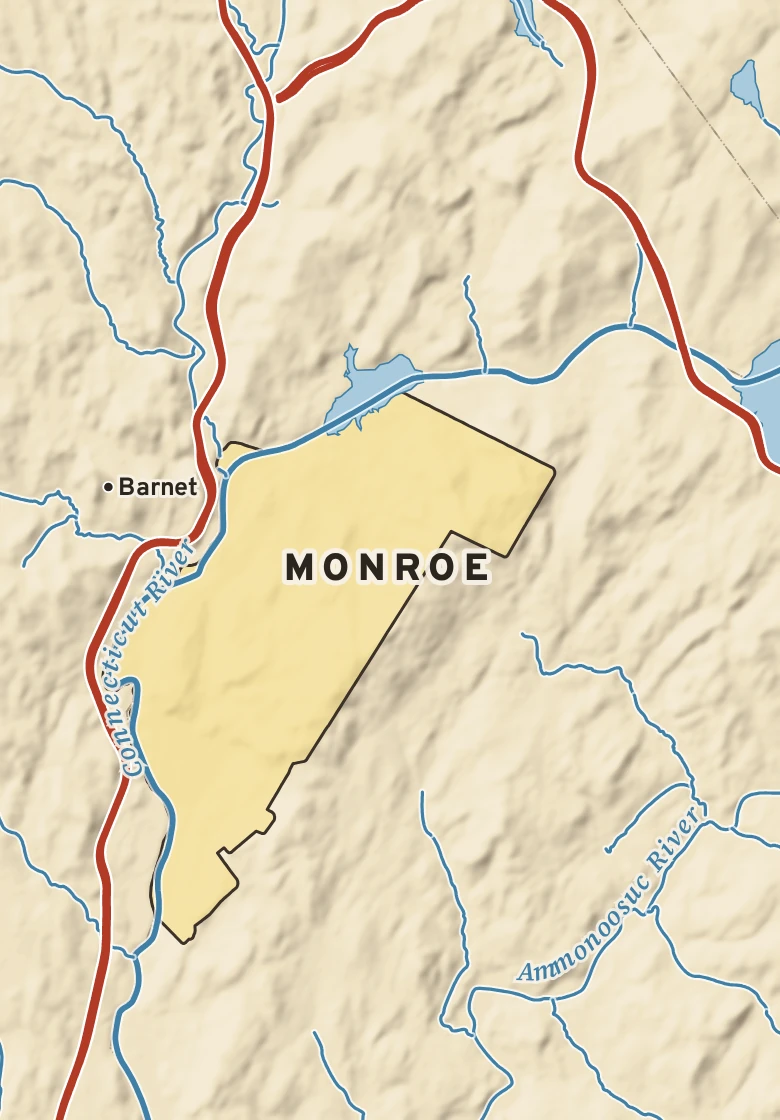 Atlas plate of Monroe, New Hampshire.