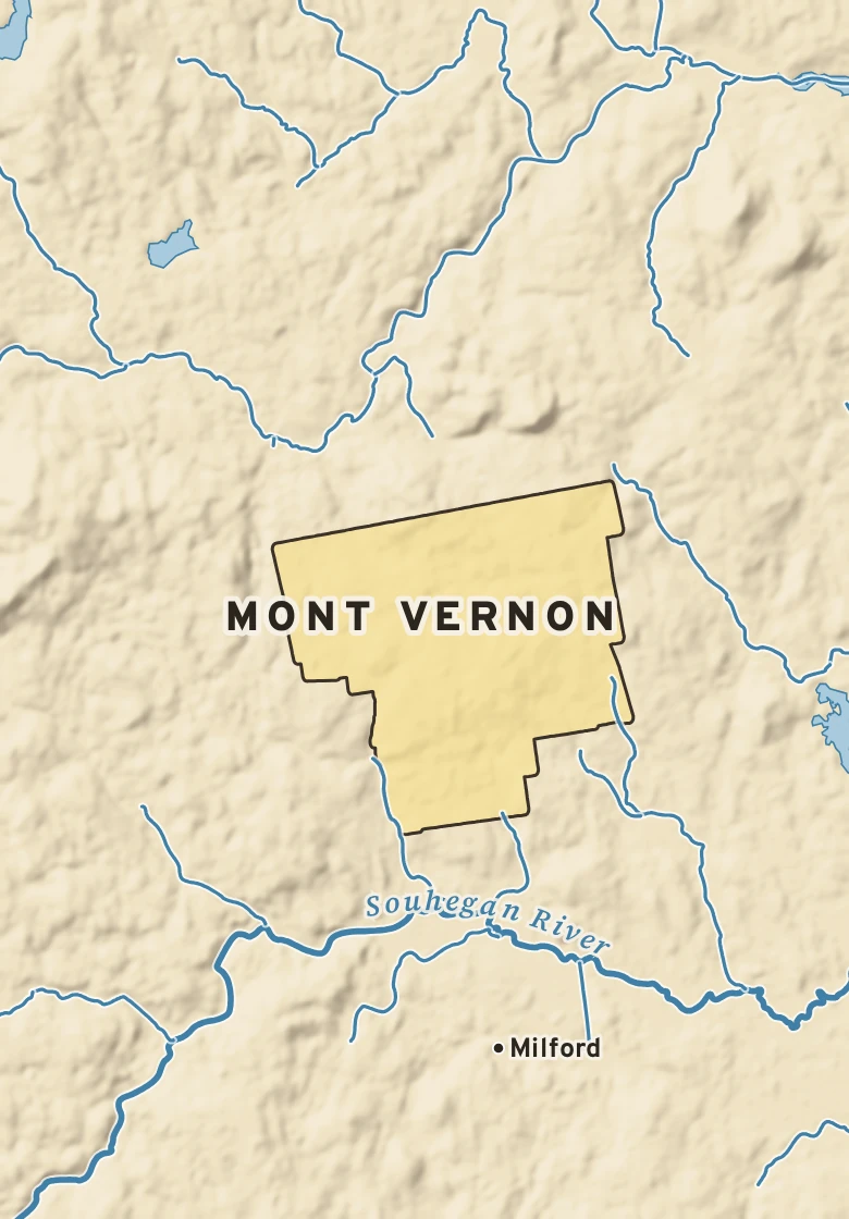 Atlas plate of Mont Vernon, New Hampshire.