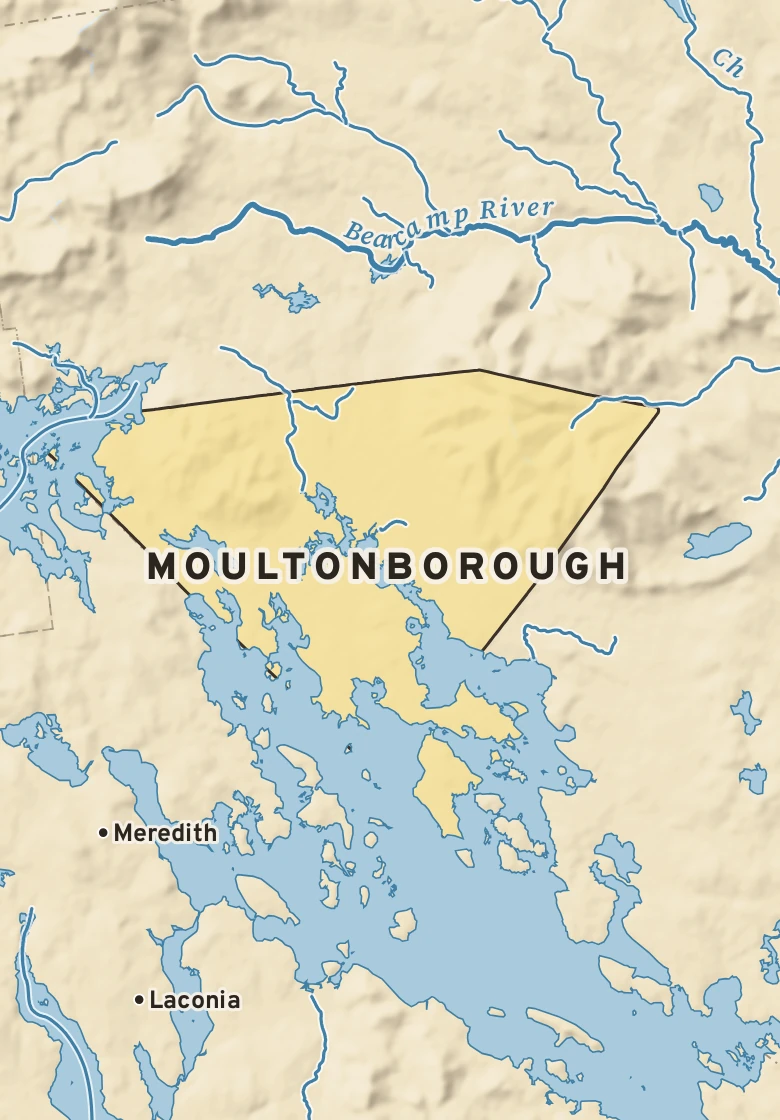 Atlas plate of Moultonborough, New Hampshire.
