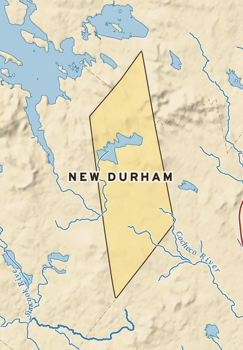 Atlas plate of New Durham, New Hampshire.