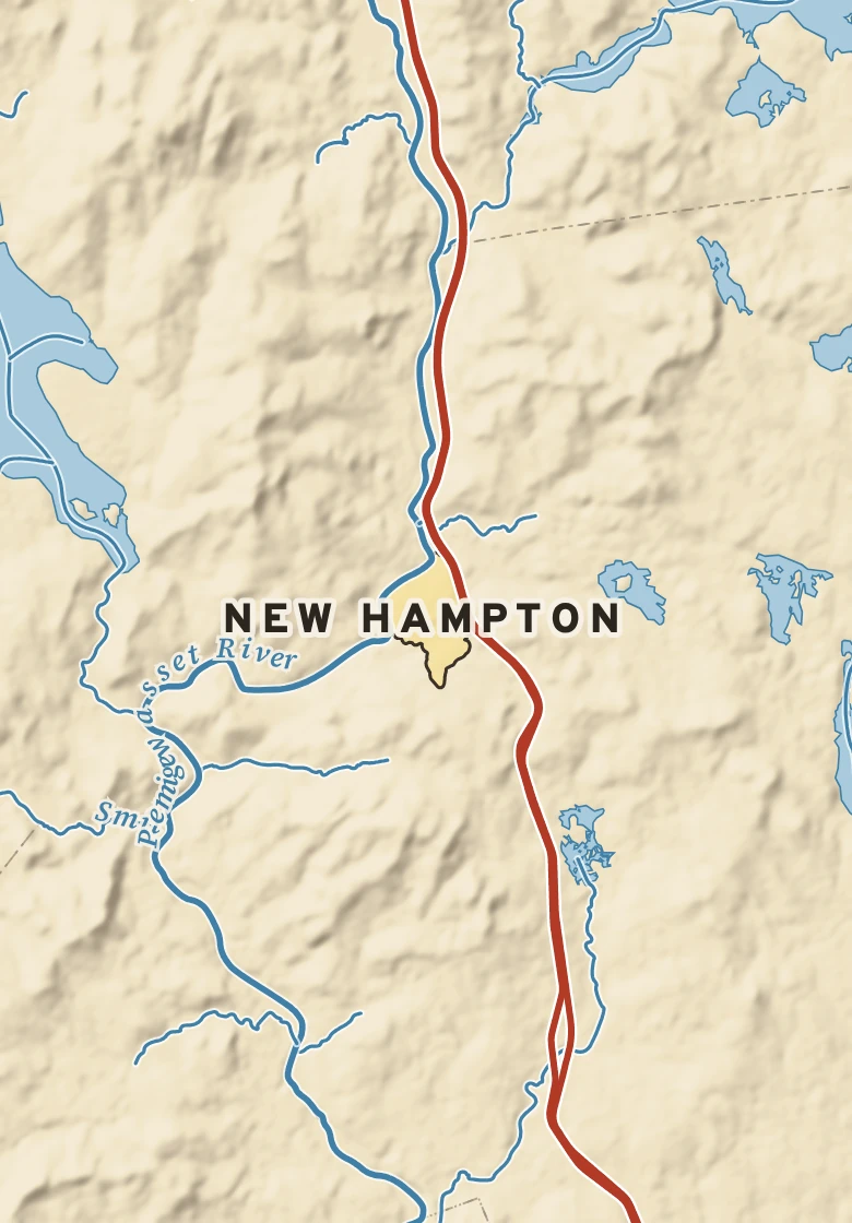 Atlas plate of New Hampton, New Hampshire.