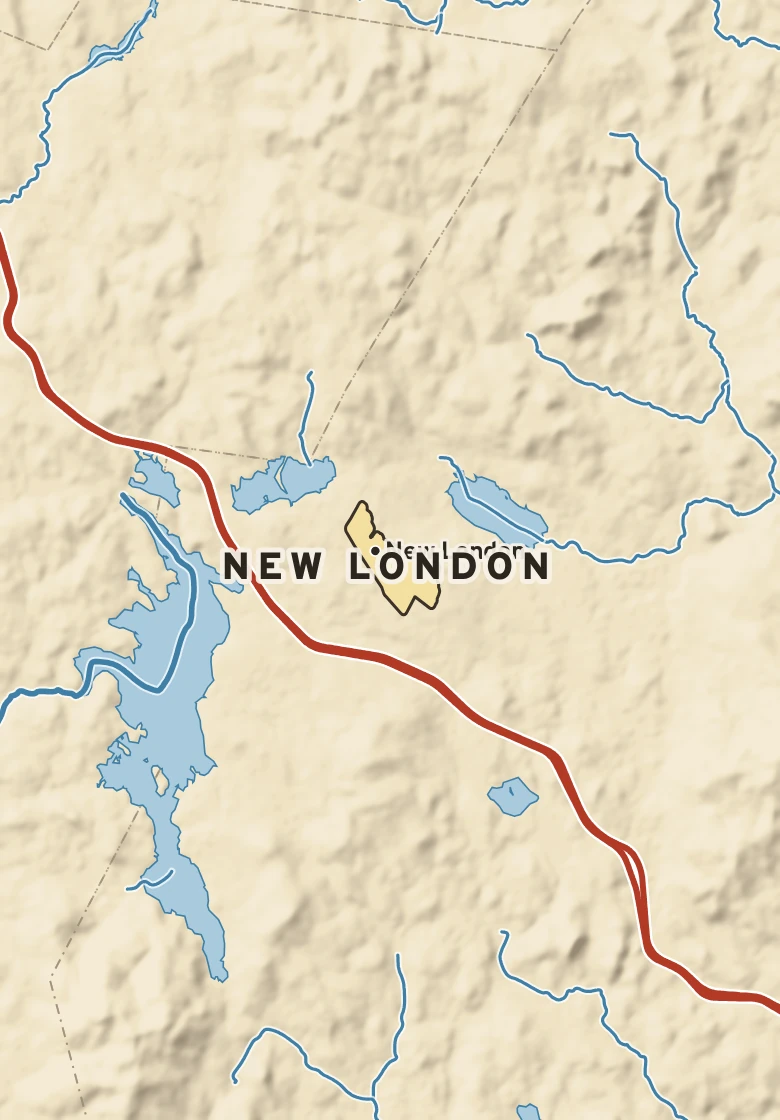Atlas plate of New London, New Hampshire.