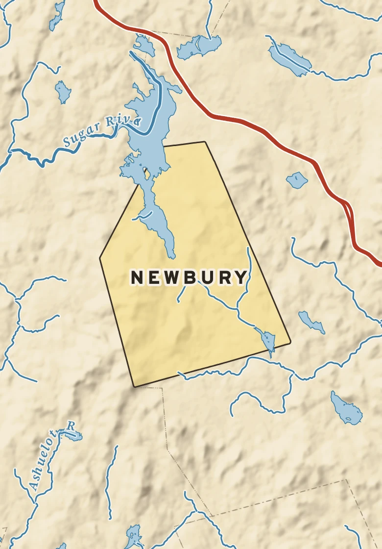 Atlas plate of Newbury, New Hampshire.