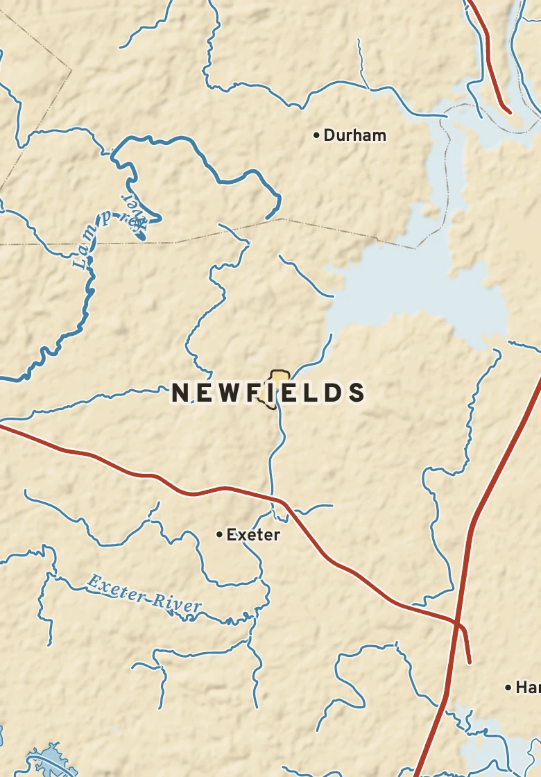 Atlas plate of Newfields, New Hampshire.