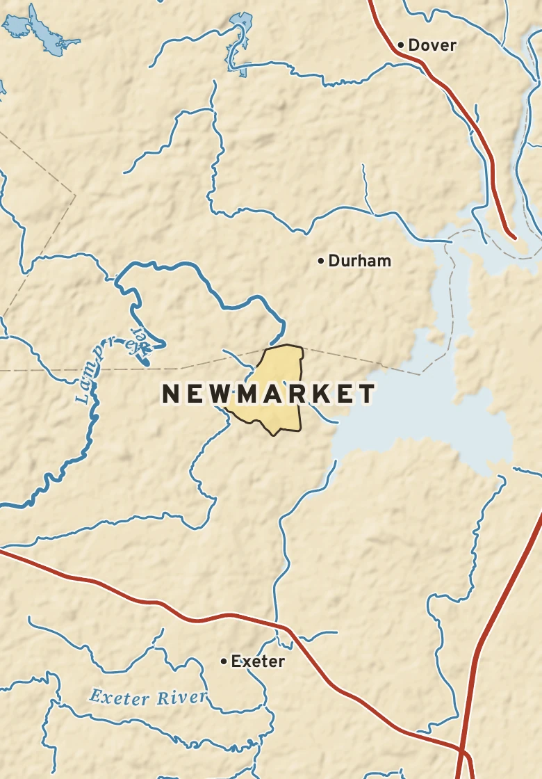 Atlas plate of Newmarket, New Hampshire.
