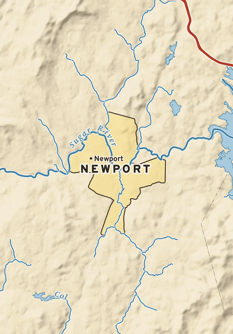 Atlas plate of Newport, New Hampshire.