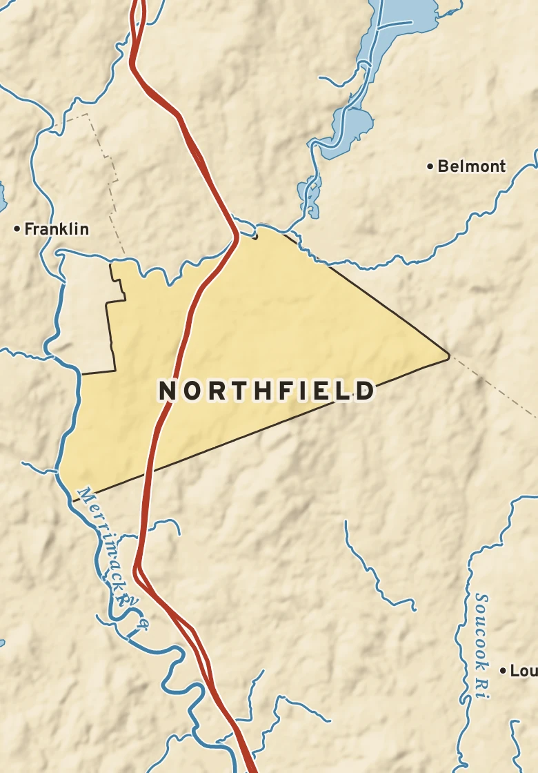 Atlas plate of Northfield, New Hampshire.