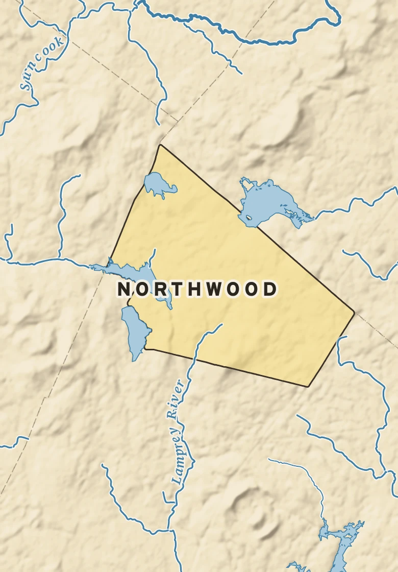 Atlas plate of Northwood, New Hampshire.