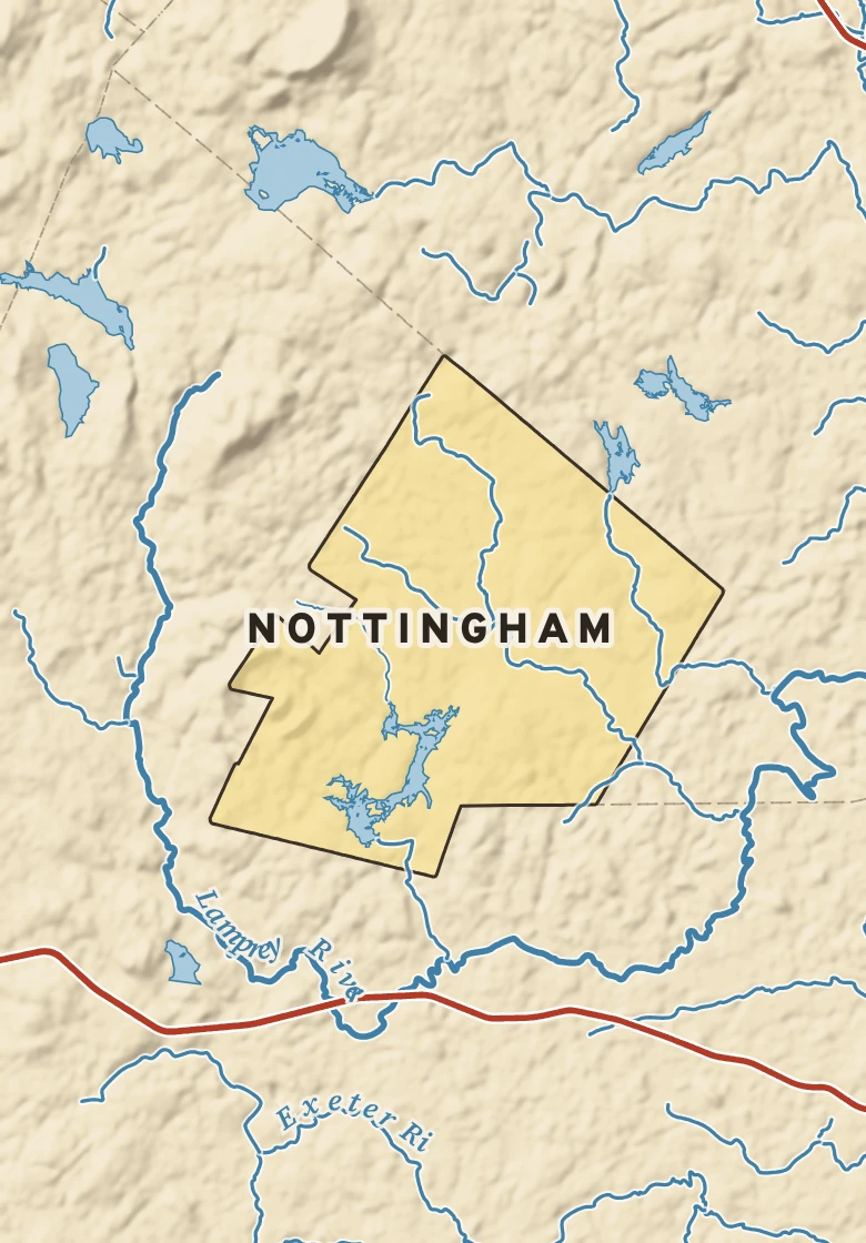 Atlas plate of Nottingham, New Hampshire.