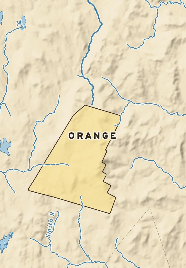 Atlas plate of Orange, New Hampshire.