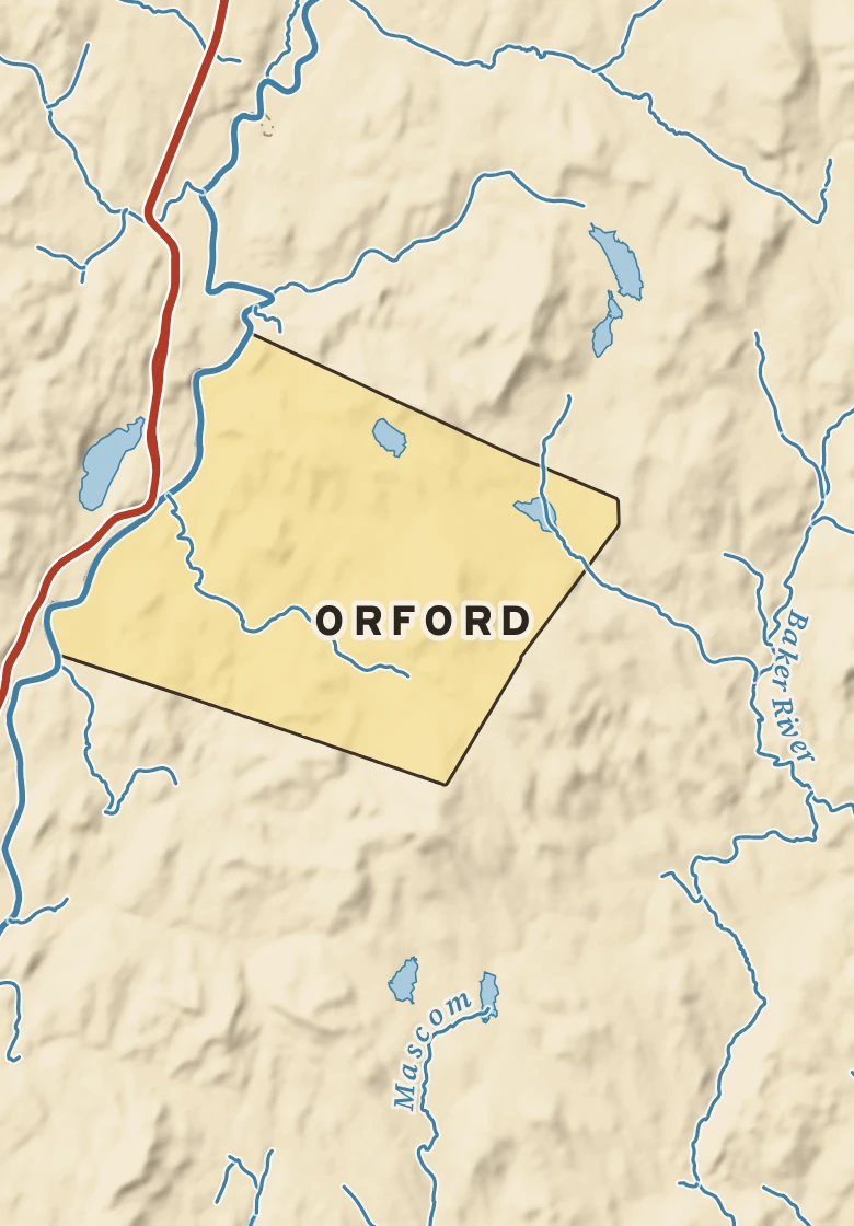 Atlas plate of Orford, New Hampshire.