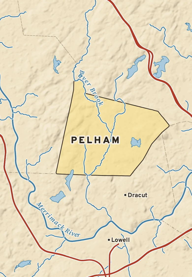 Atlas plate of Pelham, New Hampshire.