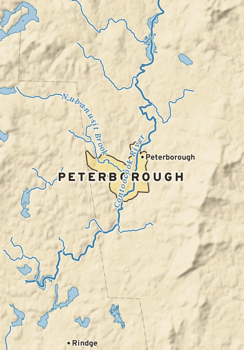 Atlas plate of Peterborough, New Hampshire.