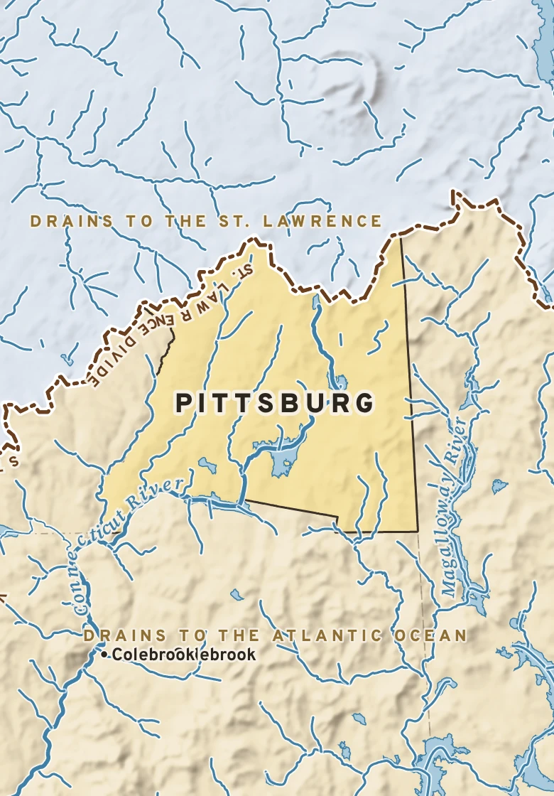 Atlas plate of Pittsburg, New Hampshire.