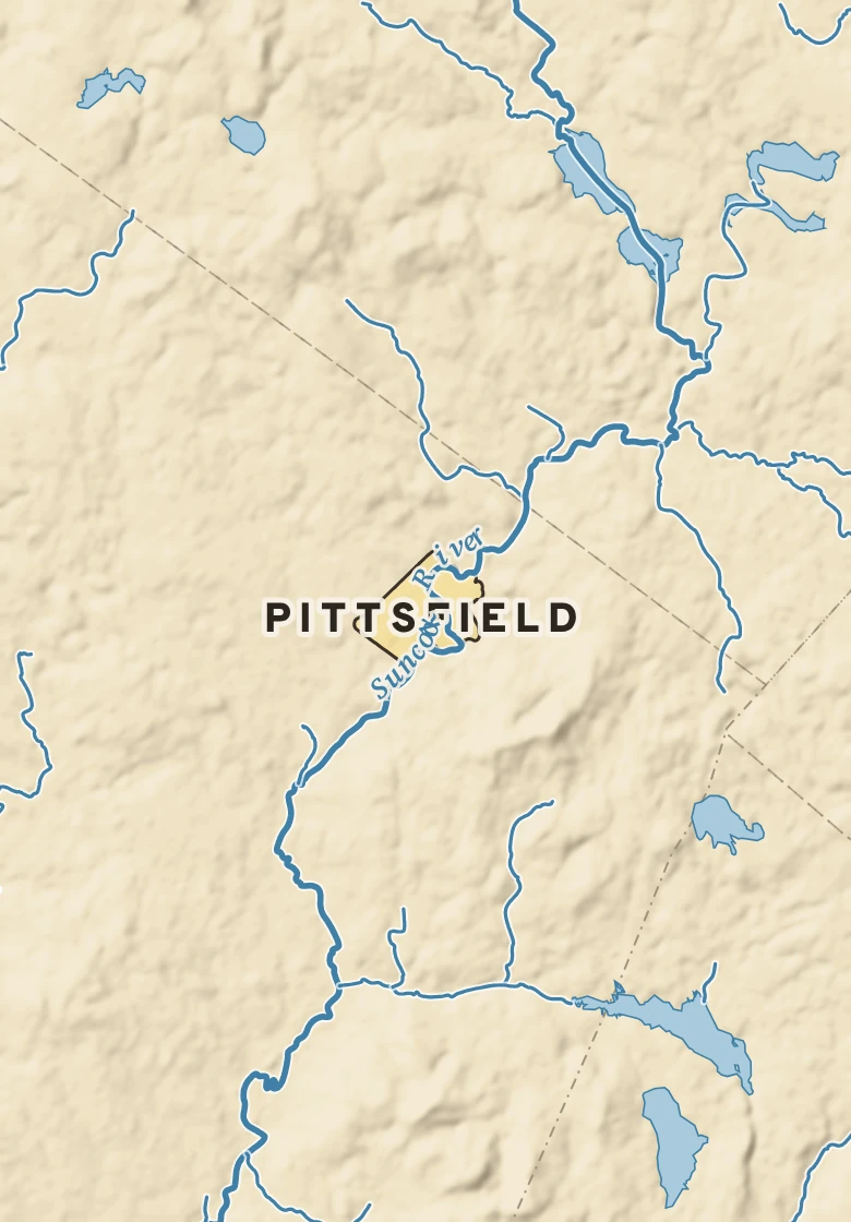 Atlas plate of Pittsfield, New Hampshire.