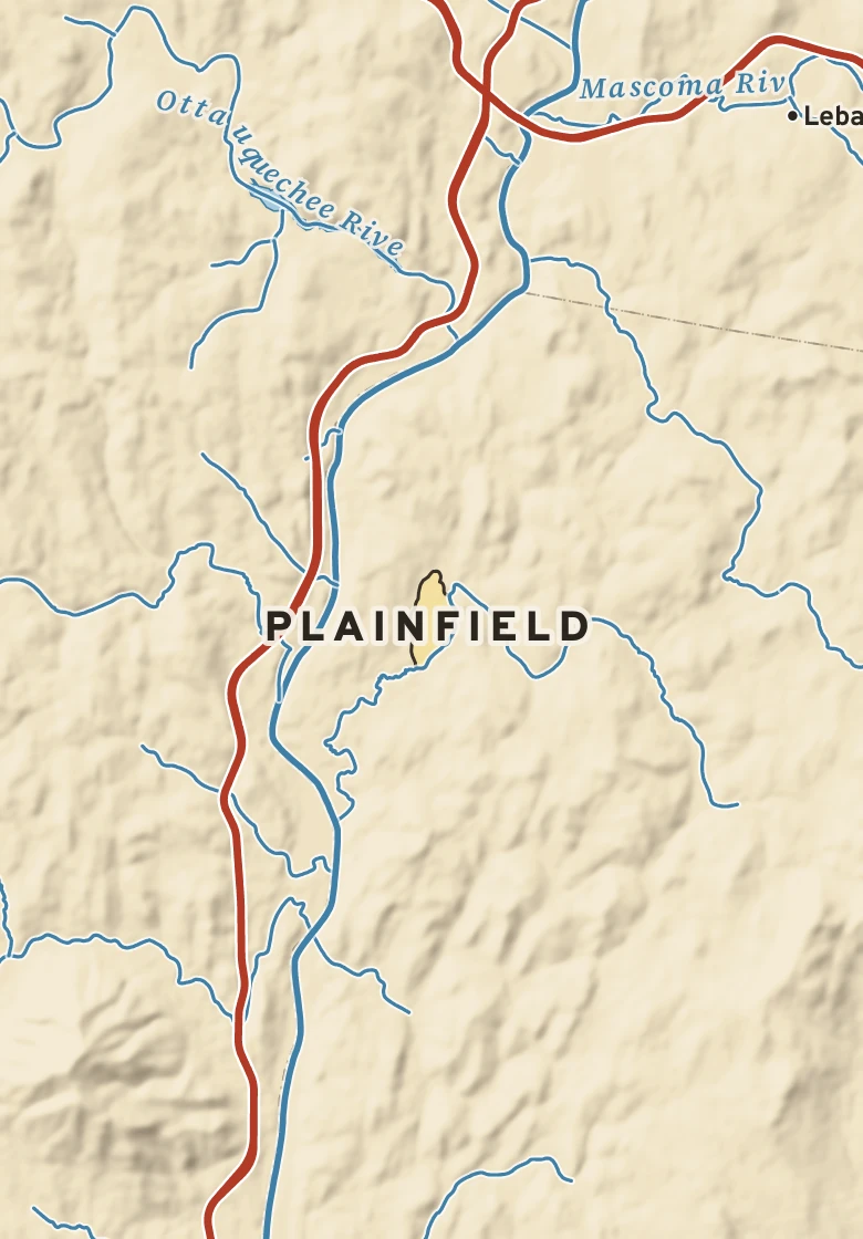 Atlas plate of Plainfield, New Hampshire.