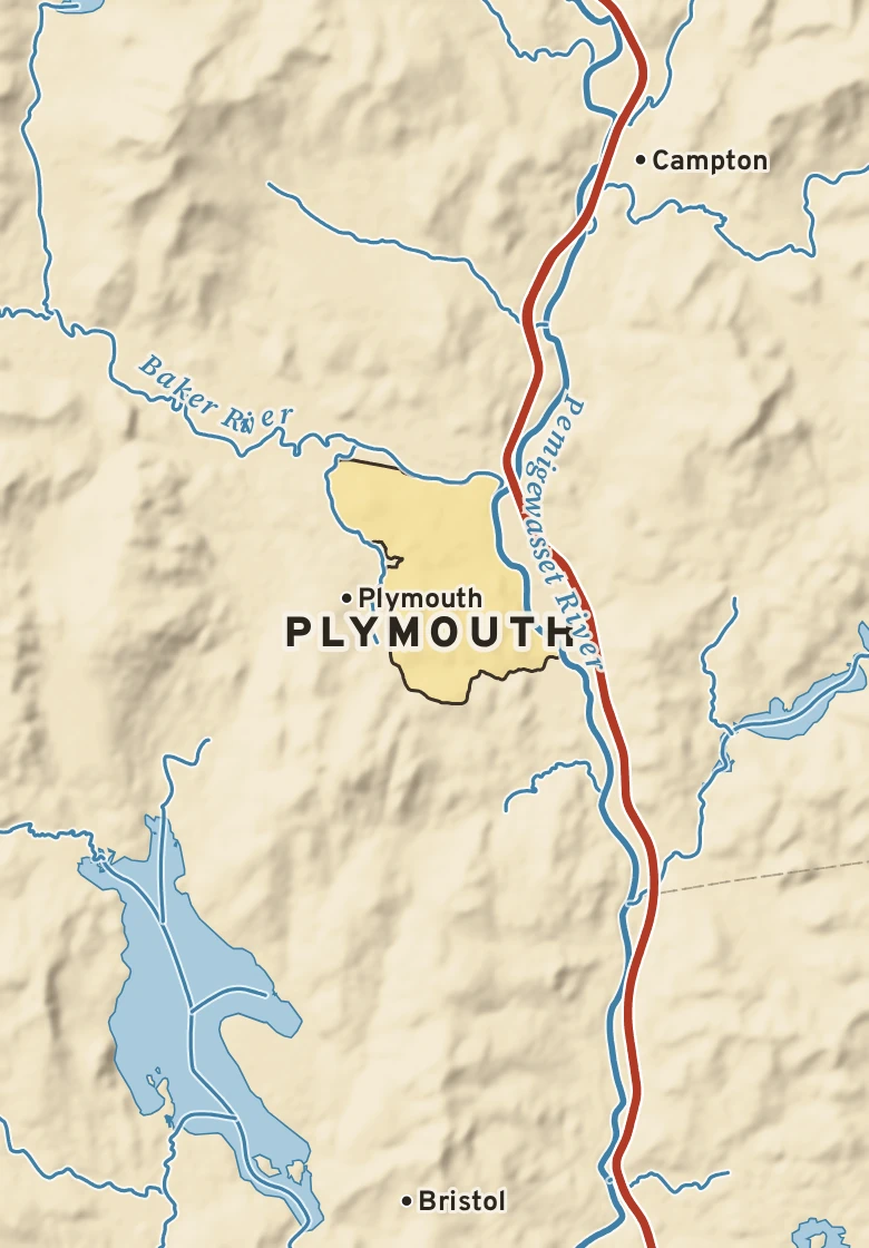 Atlas plate of Plymouth, New Hampshire.