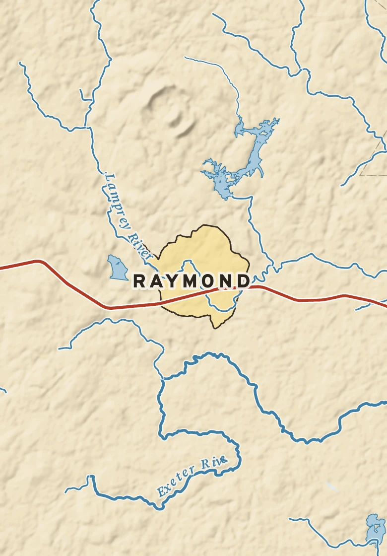 Atlas plate of Raymond, New Hampshire.