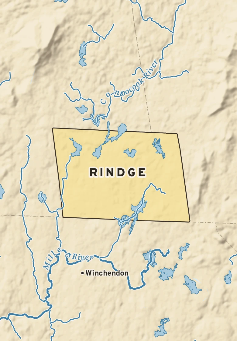 Atlas plate of Rindge, New Hampshire.