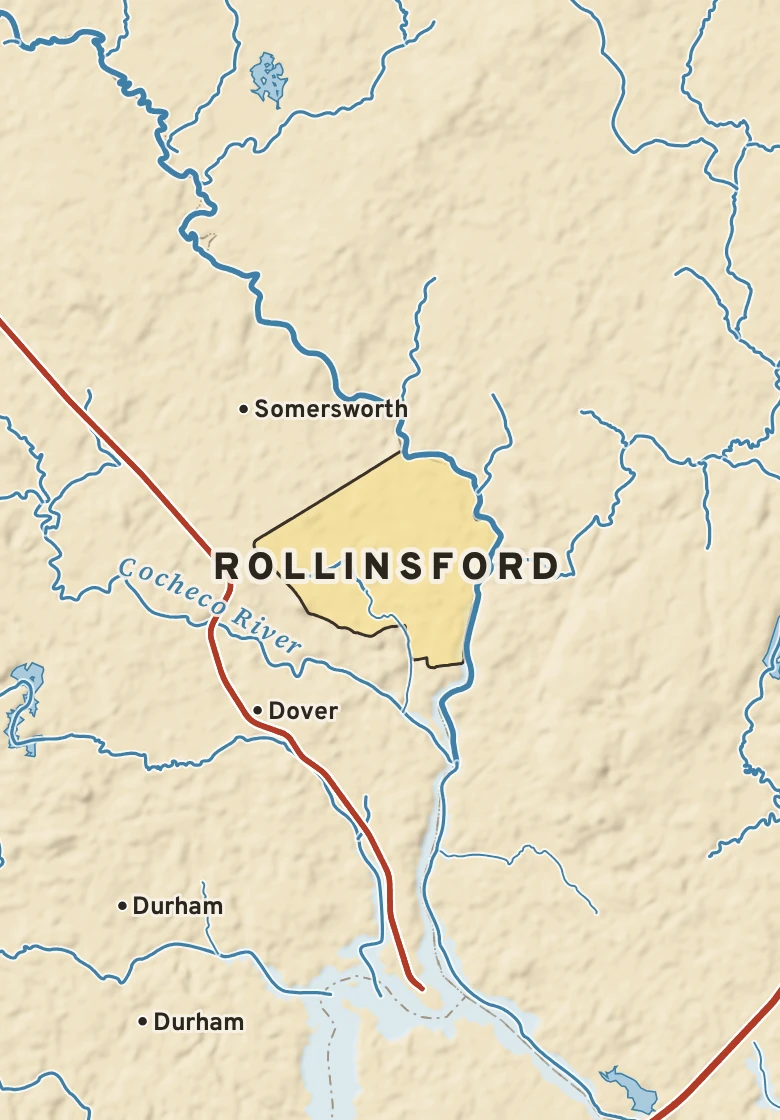 Atlas plate of Rollinsford, New Hampshire.