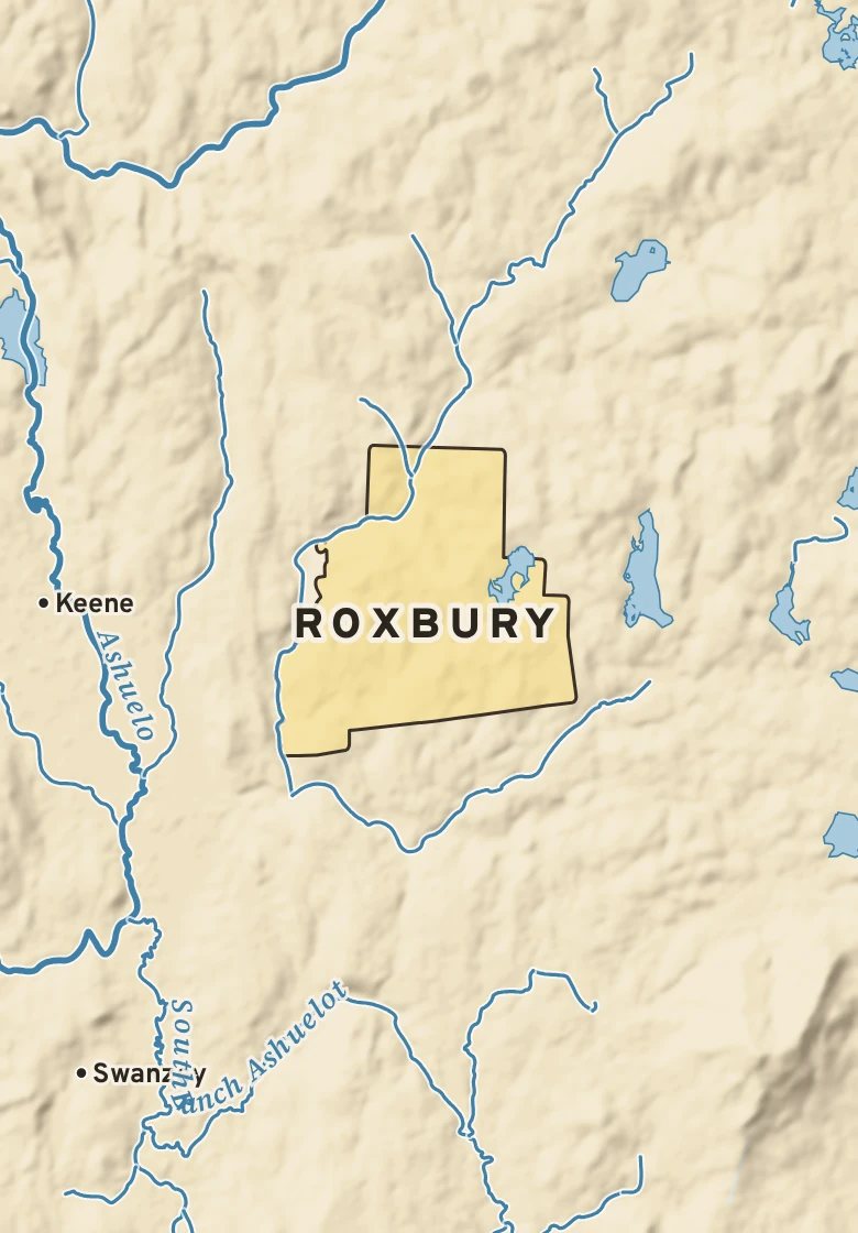 Atlas plate of Roxbury, New Hampshire.