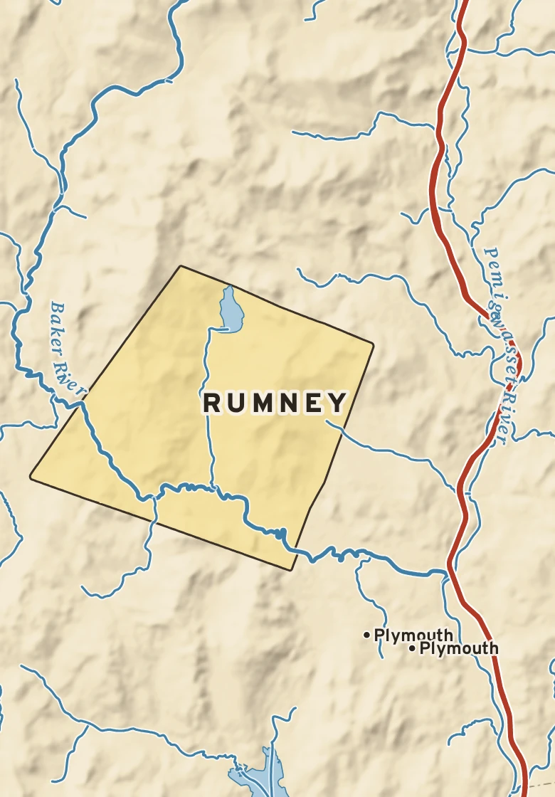 Atlas plate of Rumney, New Hampshire.