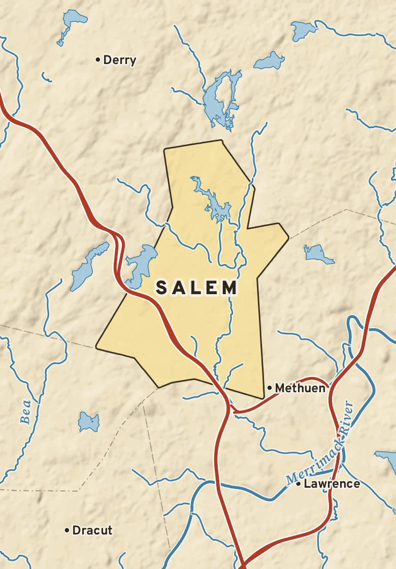Atlas plate of Salem, New Hampshire.